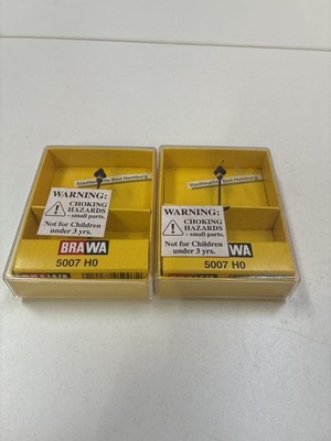 BRAWA 5007 HO Bad Homburg Street Lamps Pair NOS Made Germany