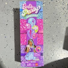 Mattel Barbie Party Unboxed 6in Fashion Doll Set Color-Changing 10pc Unopened