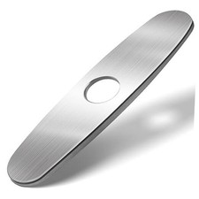 Kitchen Sink Faucet Hole Cover, Deck Plate Escutcheon for Brushed Nickel