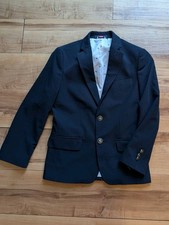 TOMMY HILFIGER Blazer Sport Coat Youth Navy Fully Lined Stretch Jacket Wedding 8