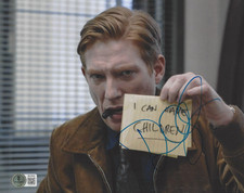 DOMHALL GLEESON SIGNED 'THE PAPER' 8x10 PHOTO 2 ACTOR OFFICE BECKETT BAS COA
