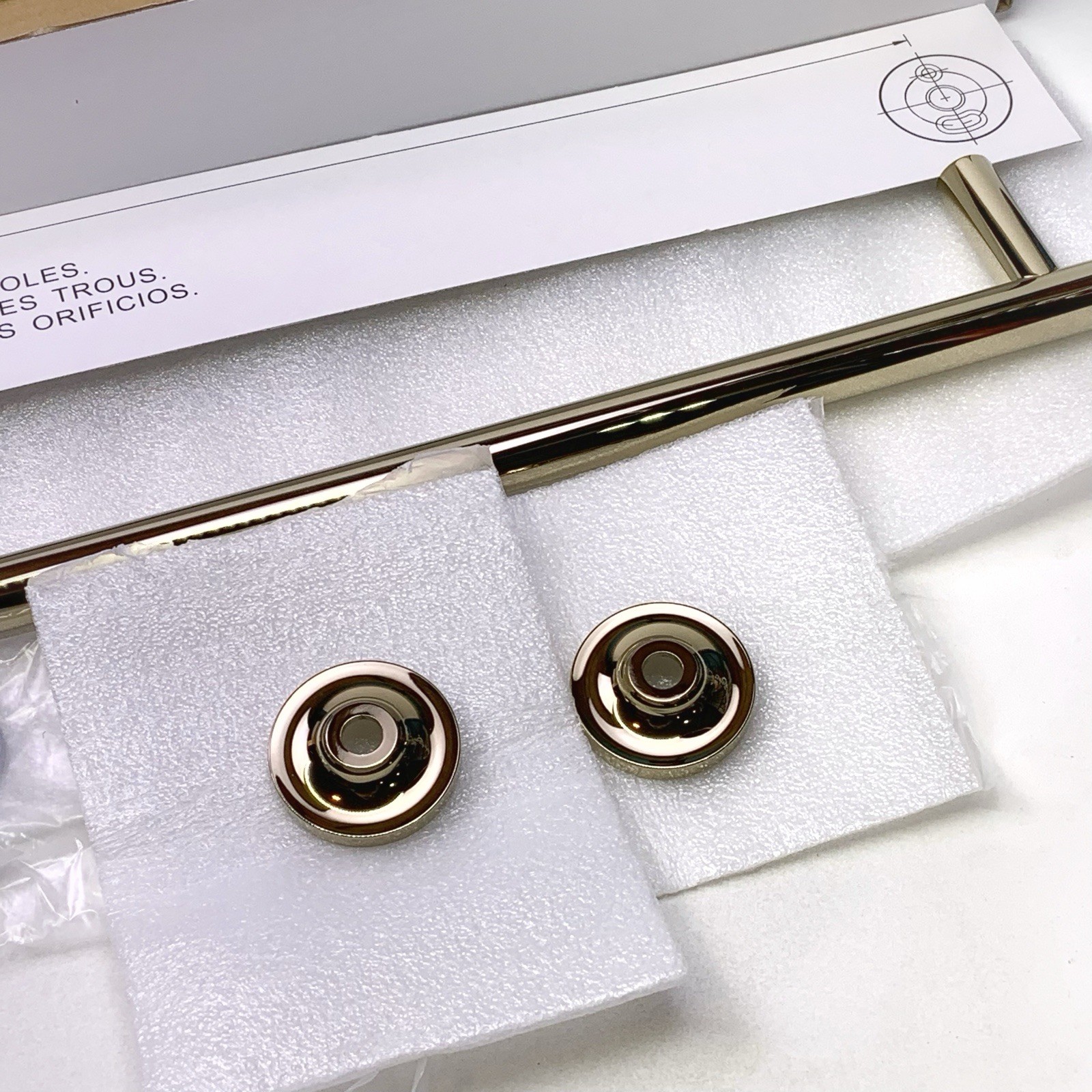 Kohler Purist K-14437-AF 30" Towel Bar Bathroom Wall Mounted Vibrant French Gold