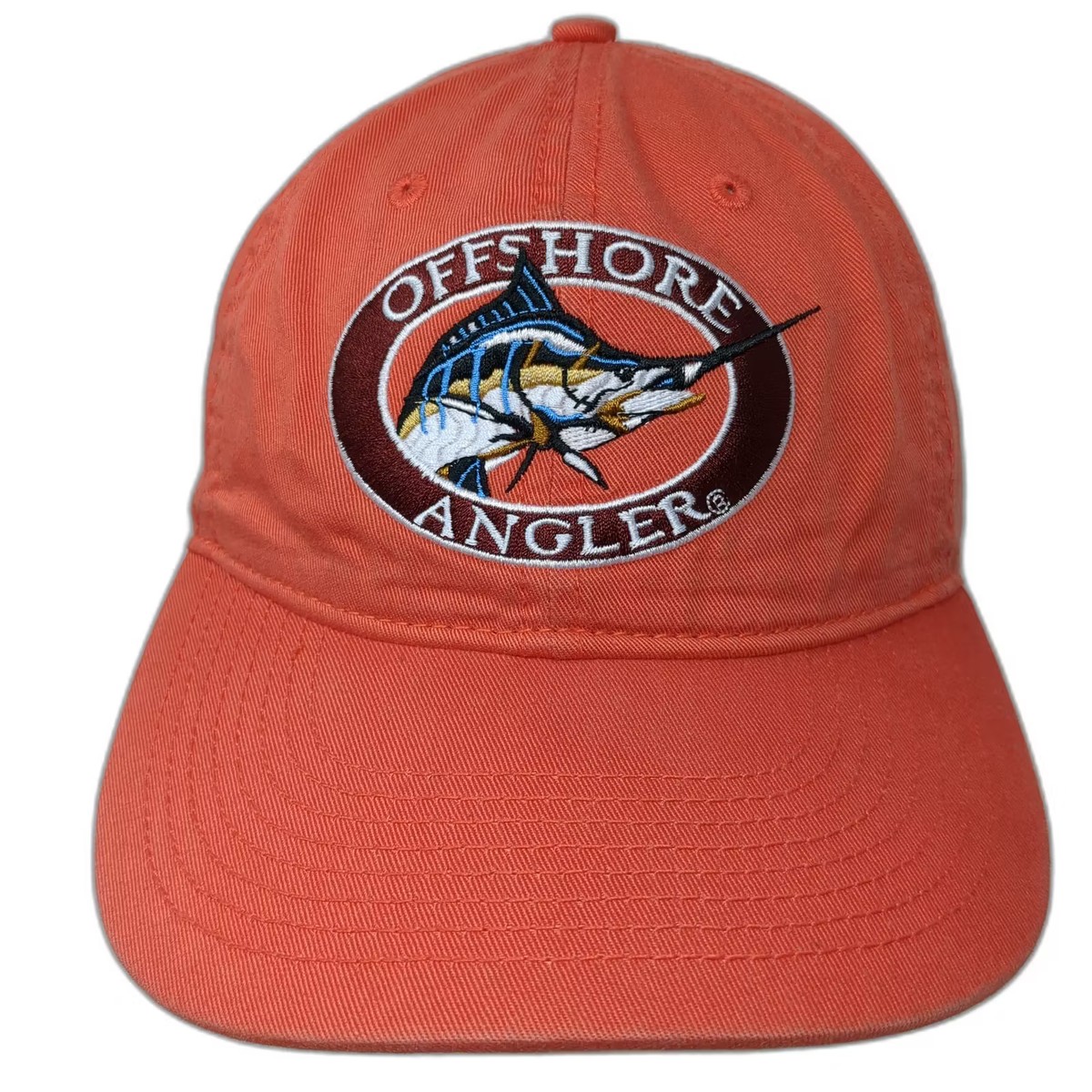 World Wide Sportsman Baseball Cap Orange Green OS Marlin Offshore