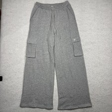 Victoria's Secret PINK Sweatpants Wide Leg Straight Cargo Pants Gray Women's M