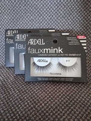 3ct) ARDELL Fine and Fancy Lash Fibers False Eyelashes 1 Pair - Faux Mink 817