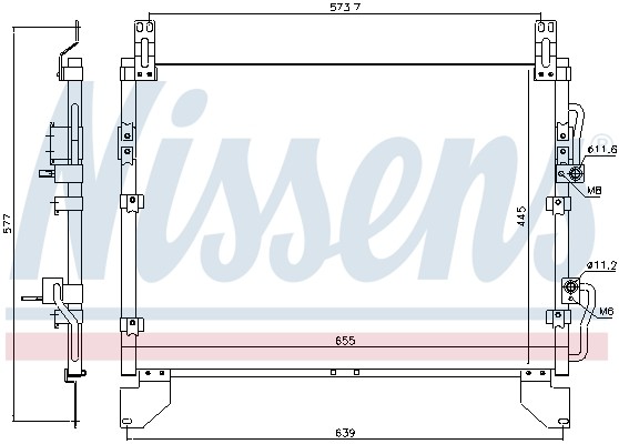 1X Nissens 940805 Kondensator Klimaanlage FüR Ssangyong-image