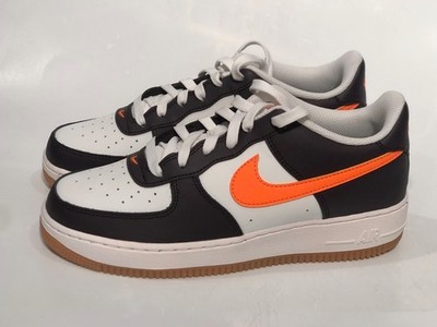 Nike Air Force 1 (GS) S-White/Orange  Size 7Y Wmns Sz 8.5 CT3839-119 max flight 