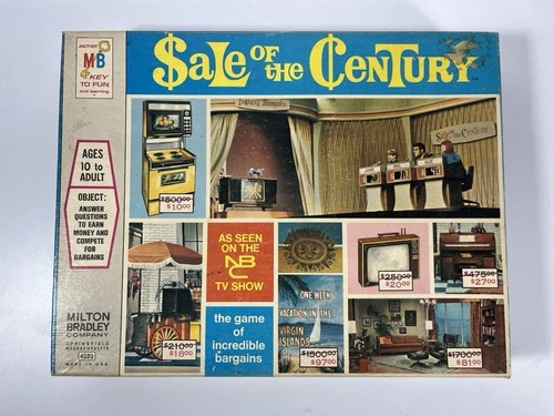 1970 Sale of the Century Board Game Vintage Milton Bradley