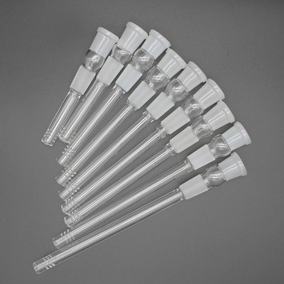 Clear Pyrex Borosilicate Lab Glass 18mm / 18mm Downstem (2.5-7'')