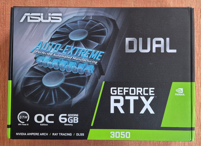 ASUS DUAL NVIDIA GeForce RTX 3050 OC Edition 6GB GDDR6 Grafikkarte