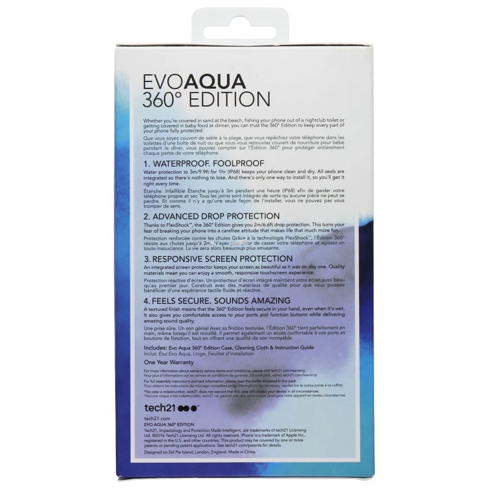 Tech21 EVOAQUA 360 Edition Case for Apple iPhone 7 Plus - Black - Image 2 of 2