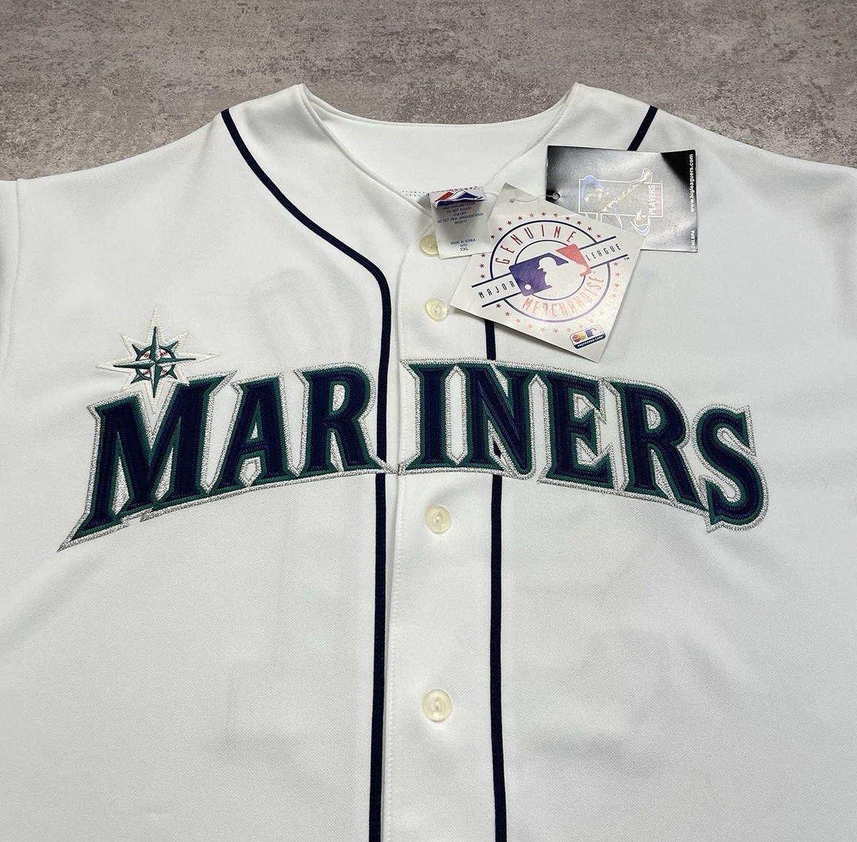 DEADSTOCK VTG 00s MLB ICHIRO SUZUKI #51 SEATTLE MARINERS MAJESTIC
