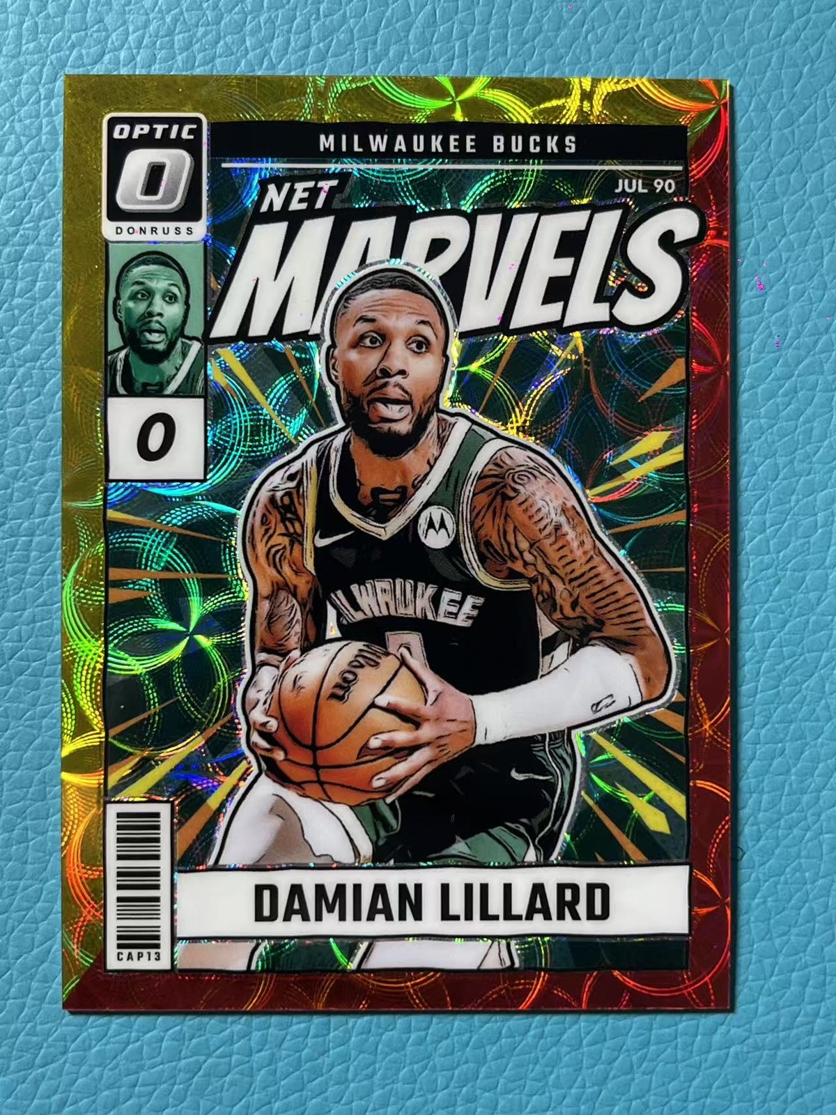Damian Lillard 2024-25 Panini Donruss Optic 91/99 Red Choice Net Marvels #20