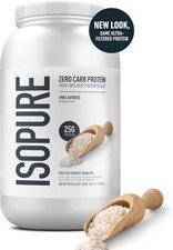 Isopure Zero Carb 100% Pure Whey Isolate Protein Polvo, Sin Gluten, con Vitam