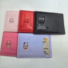 Hollow Out Character Multiple Card Slots Storage Protective Cover ID Card Clip