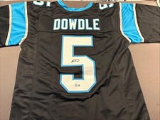 Rico Dowdle Autographed Signed XL Custom Panthers Jersey-Beckett Witnessed