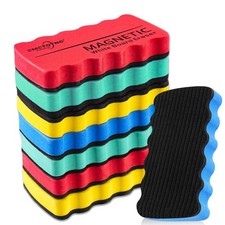 8 Pack Magnetic Dry Erase Eraser, Glass White Board Eraser Set, Whiteboard Er...