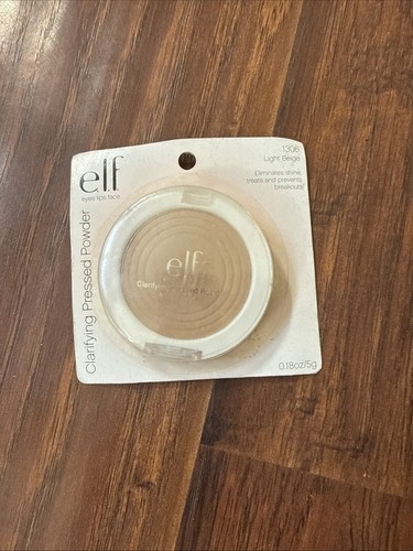 e.l.f. Clarifying Pressed Powder Light Beige 1306 Eliminates Shine & Breakouts - Picture 1 of 4