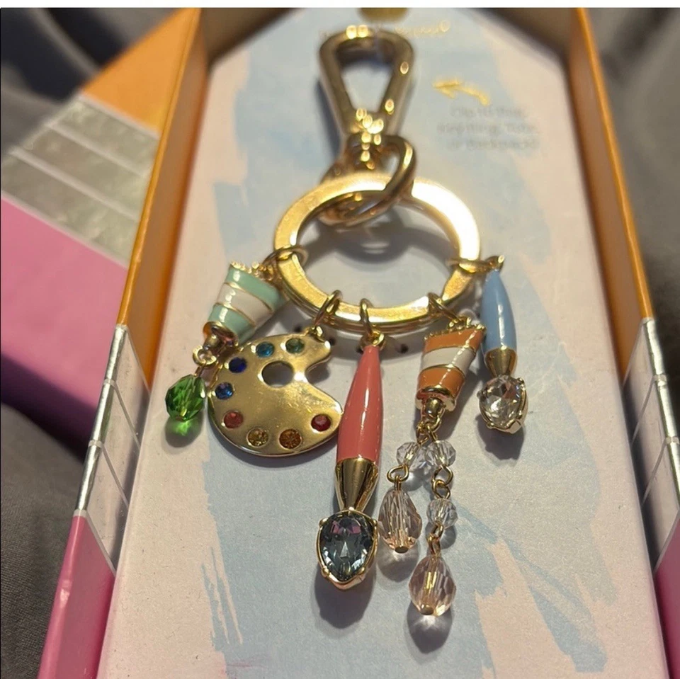 True To Form Artist Themed Bag Charm Art Teacher Handbag Charm Paint Brush - Изображение 4 из 4