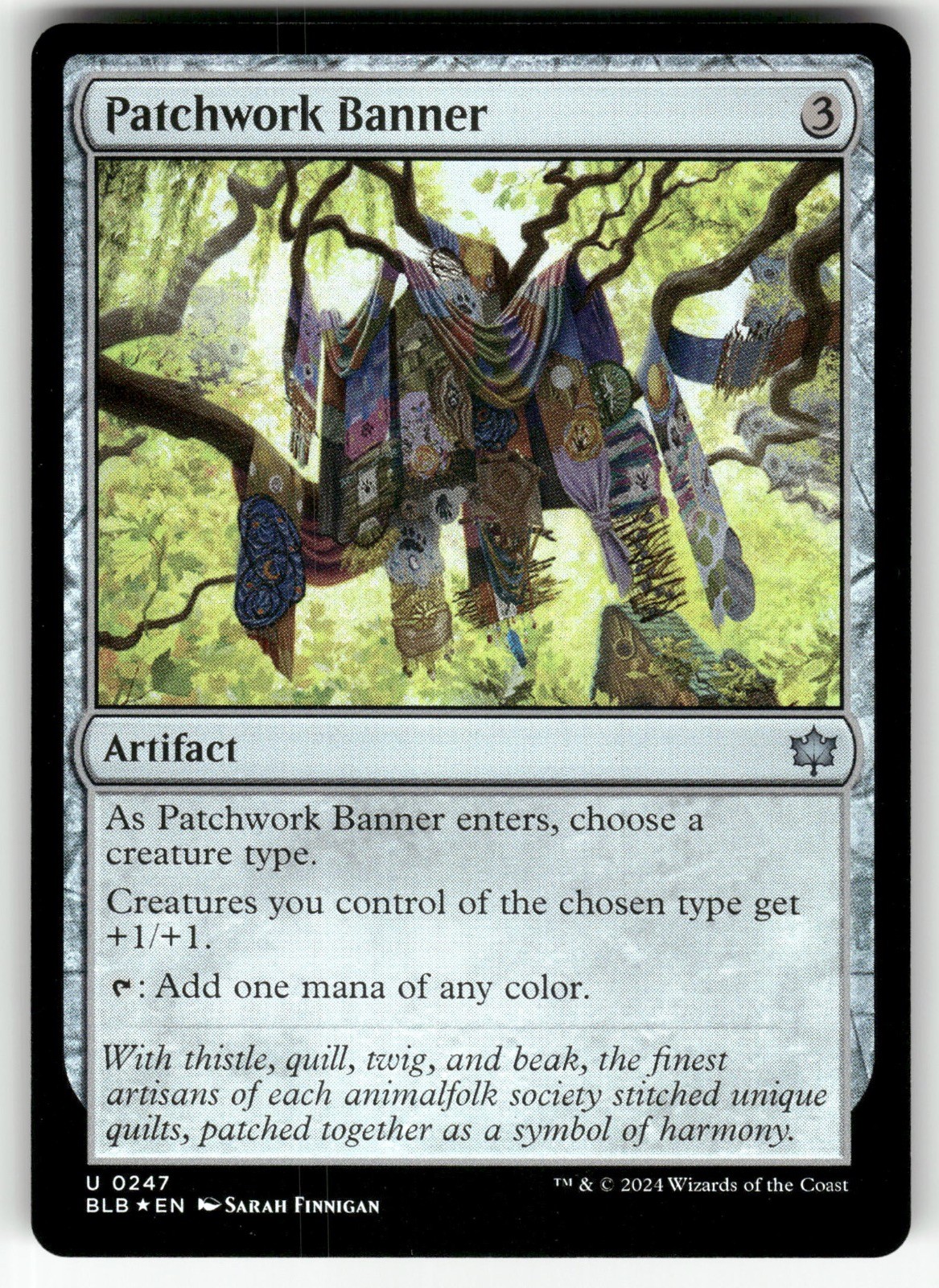Patchwork Banner 247 Bloomburrow Magic: The Gathering Foil Near Mint