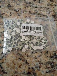 200 8mm Noctilucent Wiggle Googly Eyes