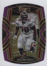 2020 Panini Select Club Level Purple Prizm Die-Cut Tristan Wirfs #290 0y2q