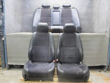 2001 Lexus Jce10l Is300 Sedan Front Rear Suede Leather Black Seat Set Oem