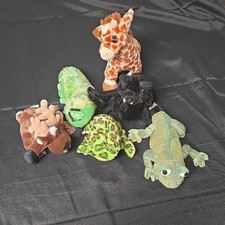 Ganz Webkinz Lil'Kinz Plush Stuffed Animals Lot of 6 Frog Reindeer Giraffe Bat