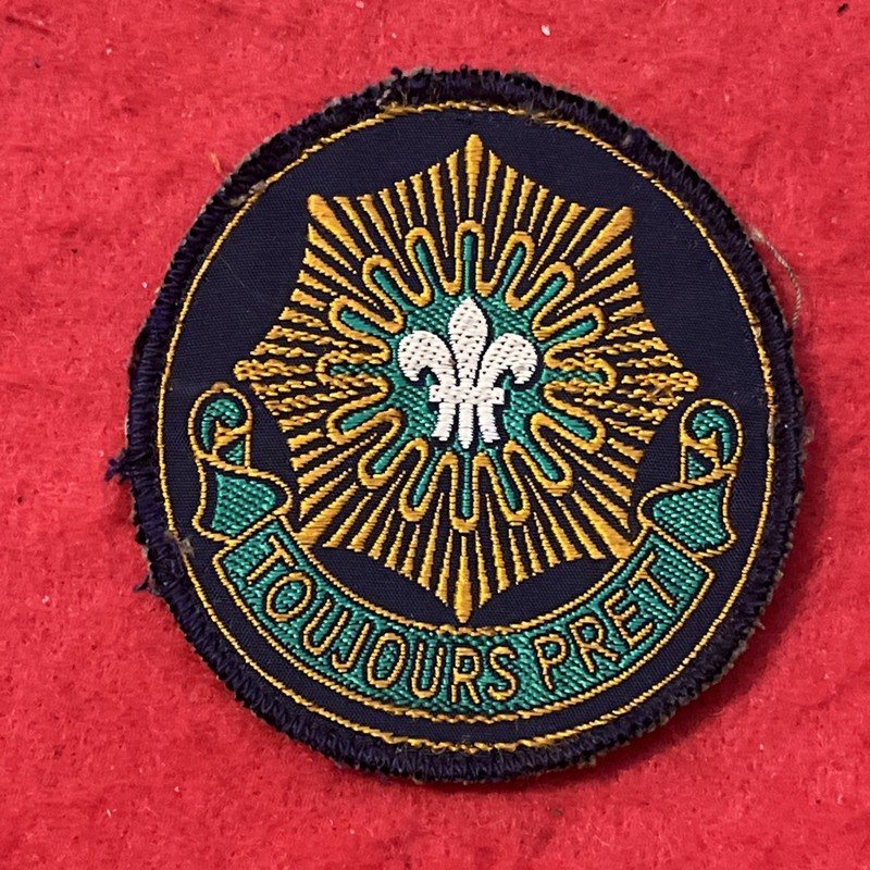 Post WWII U. S. ARMY 2nd CAVALRY REGIMENT “Second Dragoons” Military Patch  G-VG