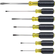 Klein Tools 85076 Screwdriver Set, Slotted & Phillips, 7-Piece