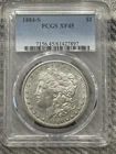 1884-S Morgan Silver Dollar $1 San Francisco PCGS XF45 Certified