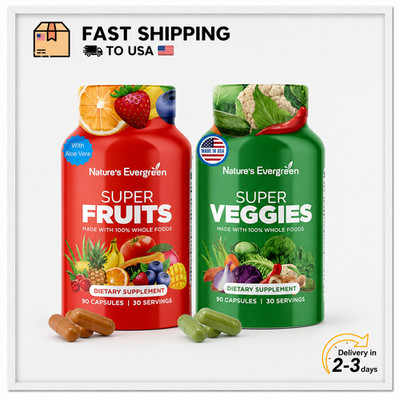 Fruits and Veggies, Vegetables Supplement Balance of Daily Nature (Pack of 2)