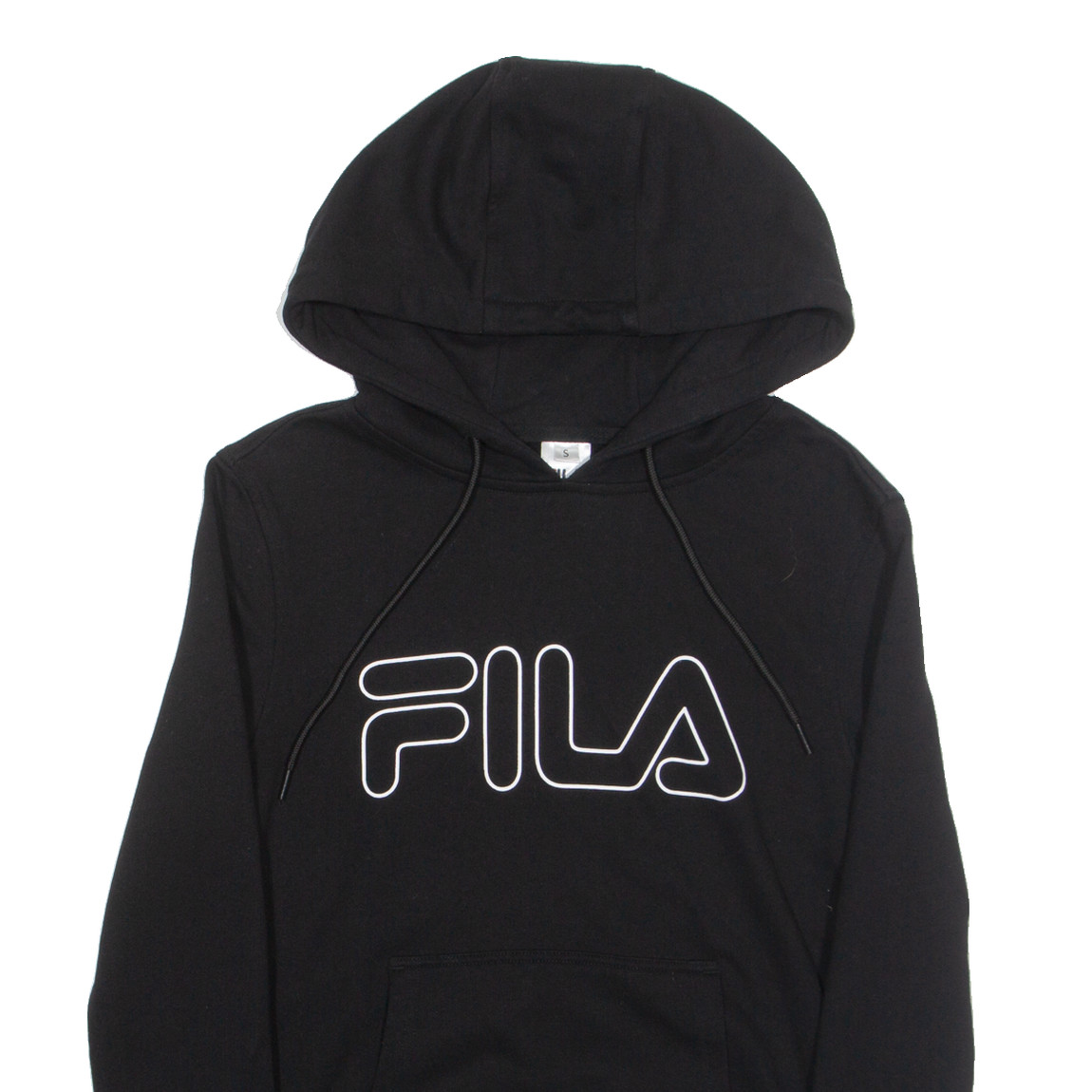 FILA Felpa con Cappuccio Uomo Nera S