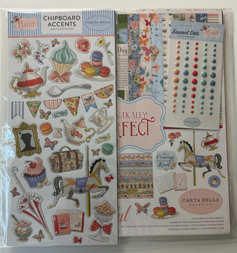Carta Bella 12 x 12 Scrapbook Kit-Variations-Practically Perfect, Snow Fun, More - Picture 2 of 42