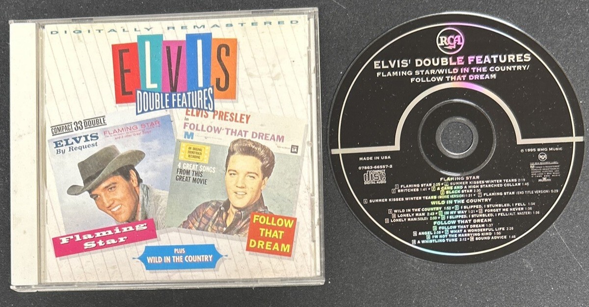 Elvis Presley Double Features Flaming Star Wild Country