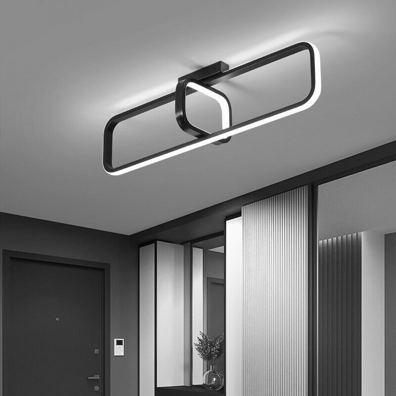 Plafoniera led 32w rettangolare moderno lampadario da soffitto luce bianca