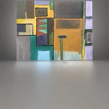 ABSTRACT PAINTING MODERNIST San Francisco EXPRESSIONISM Dr Gross LISTED ARTIST 