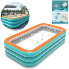 102"x63"x22" Extra Large Family Inflatable Swimming Pool for Kids Adults Pools