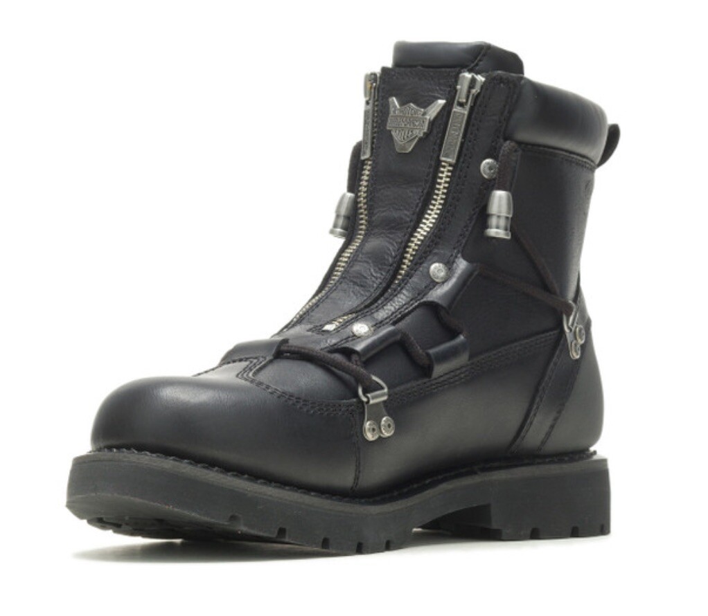 ハーレーダビッドソンブラックレザーブーツ Harley Davidson ブーツ 「Men's」BrakeBuckleブレイクバックル