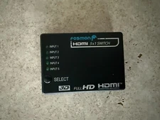 Fosmon 5x1 HDMI Intelligent Switch with Remote IR Receiver & Remote Control