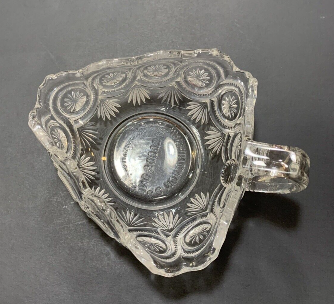 Vintage Dept Store Lansburgh and Bros Dry Goods Wash DC Glass Dish