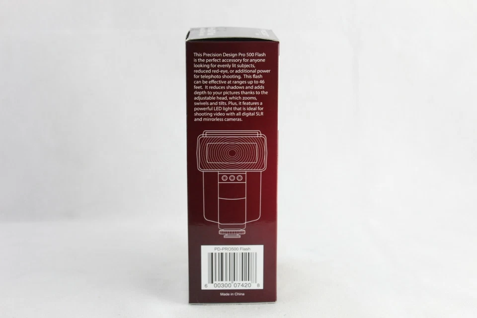 Precision Design Pro 500 Electronic Flash with LED Video Light. Used In The Box. - Image 3 of 4