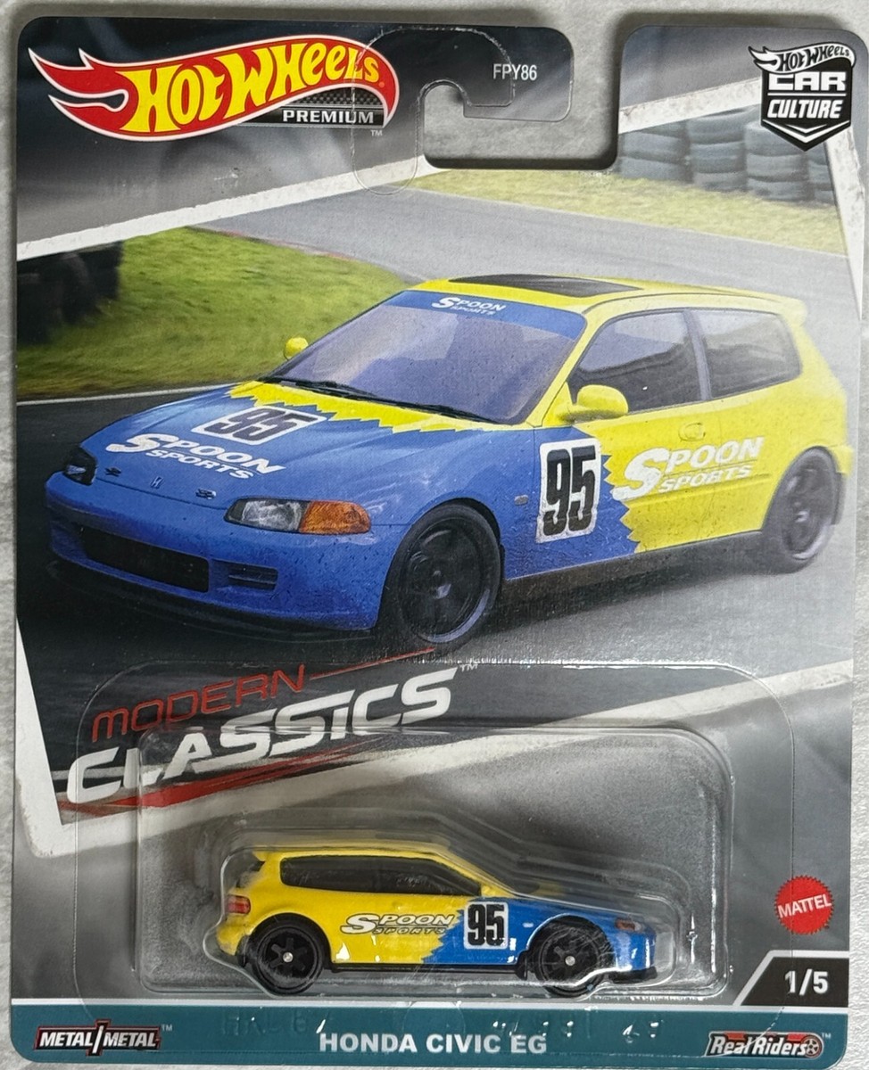 5台セット　ホットウィール　モダン クラシックス　HONDA CIVIC EG 2023 Hot Wheels Modern Classics Honda Civic EG , Free shipping