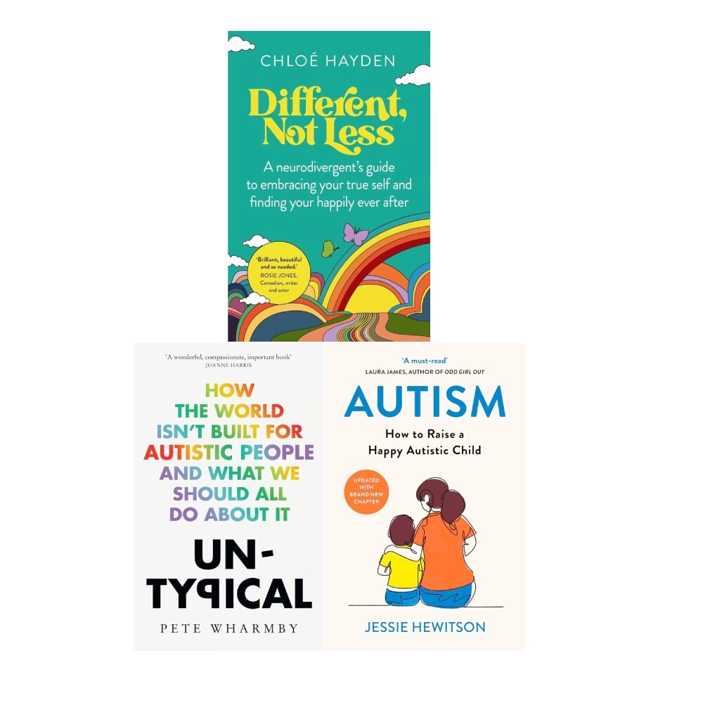 Untypical,Different Not Less ,Autism How to Raise a happy autistic child 3 Books