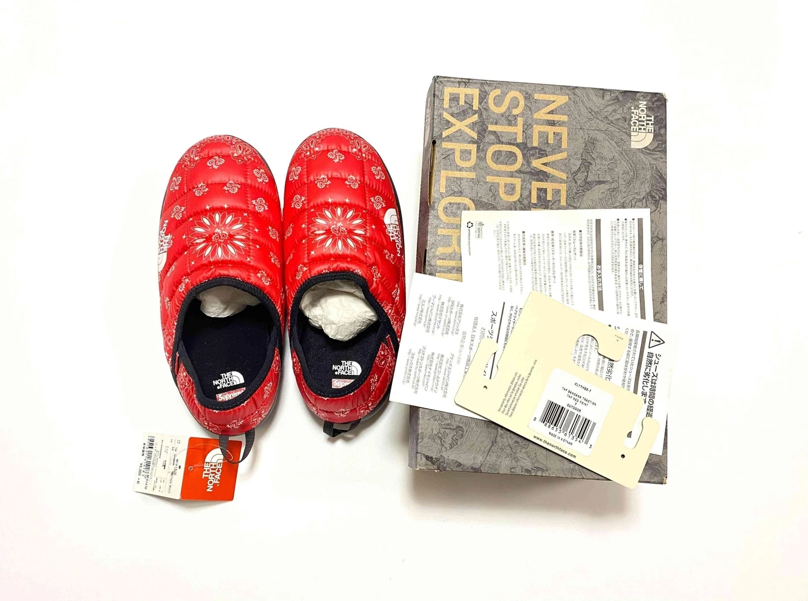 Supreme the north face bandana mule de traction taille 7