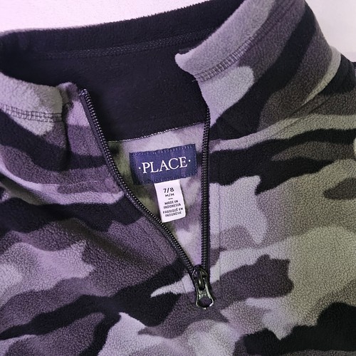CHILDREN’S PLACE Zip Fleece Pullover Camouflage Santa Fe Muster Jungen Größe M/M 7/8 - Bild 6 von 9