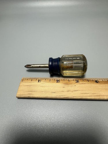 VTG Craftsman 4118 G WF #2 Phillips Stubby Screwdriver Made In USA - Picture 8 of 8