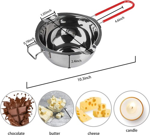 Versatile Double Boiler for Chocolate, Butter, and Candle Making – 450/900ml - Picture 5 of 9