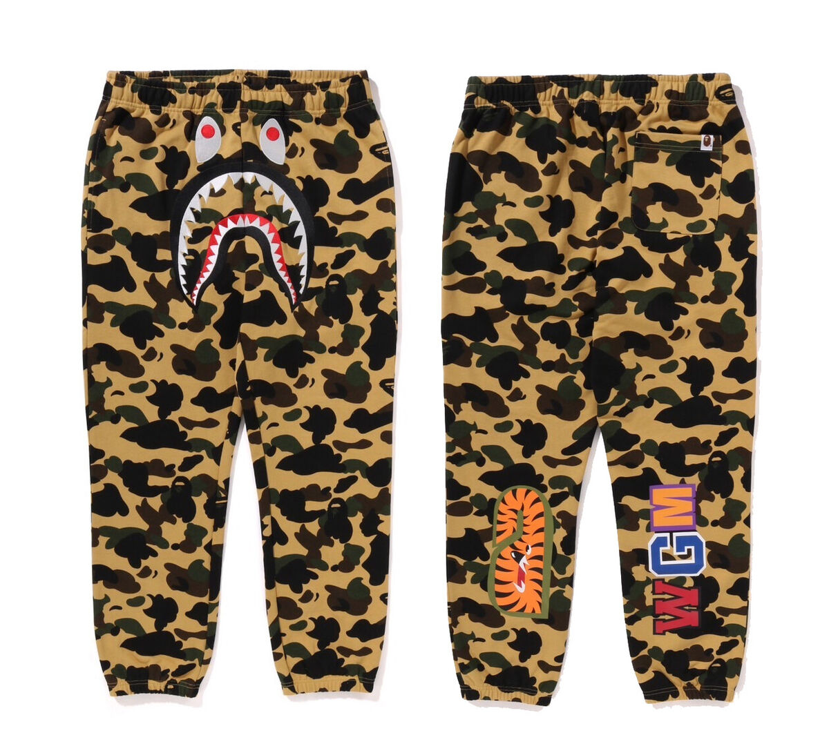 A BATHING APE Men's 1ST CAMO SHARK SWEAT PANTS 1K80152008 z A BATHING APE Men's 1ST CAMO SHARK SWEAT PANTS 1K80152008 z