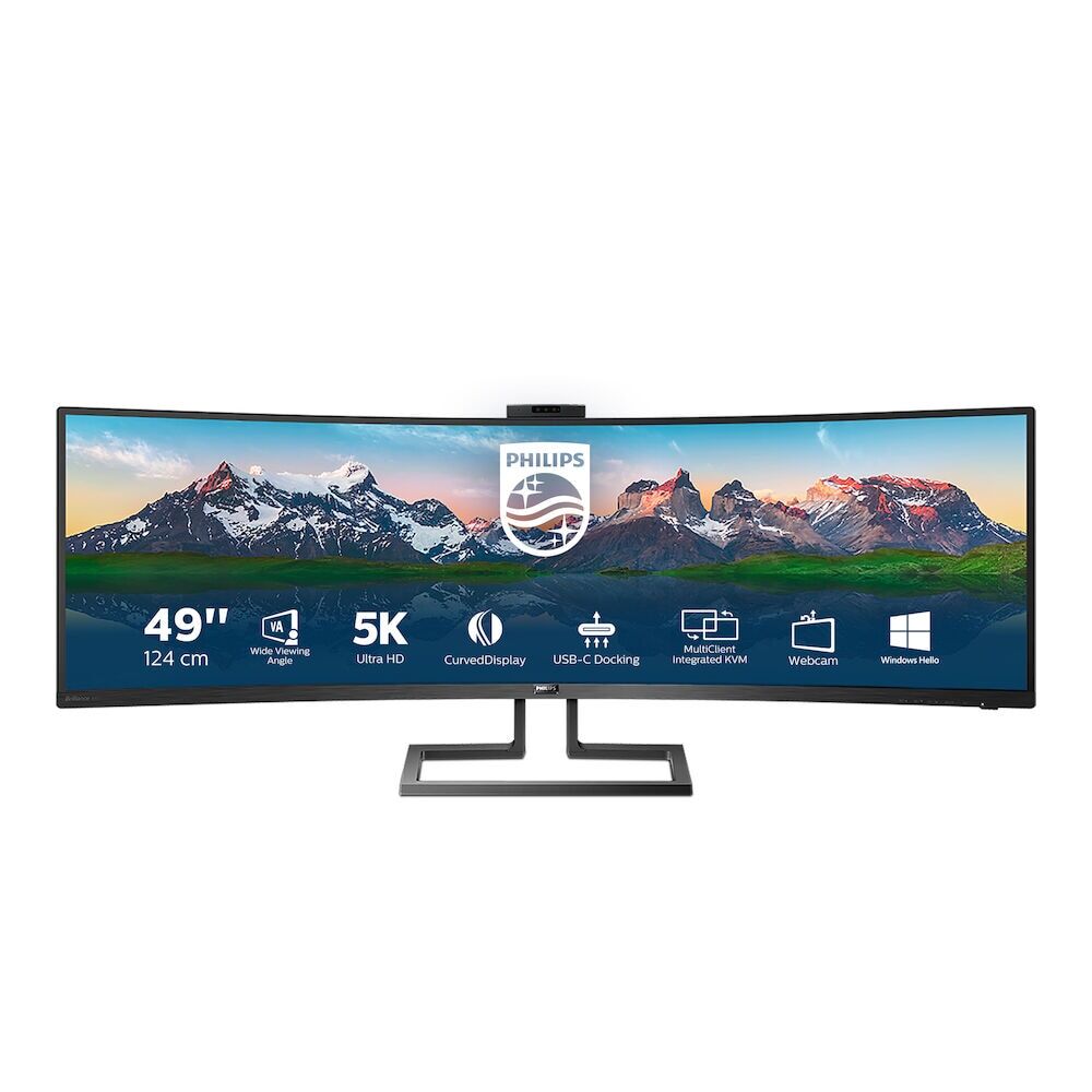 Philips P-Line 499P9H 124-сантиметровый (49) монитор DQHD с диагональю экрана 32:9 HDMI/DP/USB PD65W ...